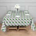 thumbnail image 3 of Halloween Square Tablecloth 52x52in(132x132cm) – Waterproof Polyester Printed Table Cover, Wrinkle Resistant & Washable for Kitchen Dining Picnic Party Decor, Pattern-V5-38, White, 3 of 6