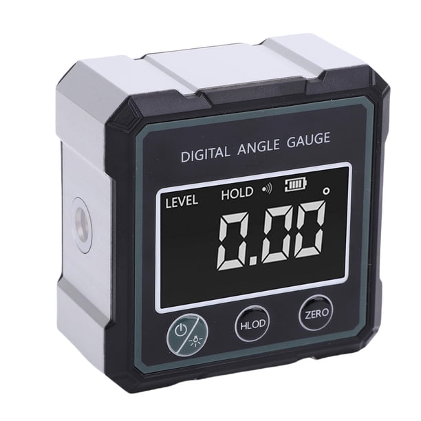 Inclinómetro Digital, Pantalla Retroiluminada Nivel Digital Y Buscador De ángulos Imán Fuerte De 4 Lados Alta Precisión Para Decoración De Carpintería