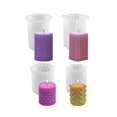 thumbnail image 4 of Silicone Candle Mould, Pack Of 4 Silicone Moulds, 3d Silicone Moulds, Candle Moulds For Pouring Set, 4 of 5