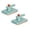Green-2Pcs, variant on No-Touch Snap Grip Mini Mop, 5.9" Handheld Clamp Cleaning Tool with Quick Change Button for Cloths Towels Wipes, Multi-Surface Cleaner for Glass Desktop Floor and Home Surfaces, Green
