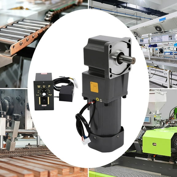 110V 200W Adjustable Speed AC Gear Reduction Motor Reversible Motor W/Controller