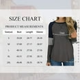 thumbnail image 3 of SHIBEVER Womens Long Sleeve Tops Casual Fall T shirts Fashion Crew Neck Striped Color Block Shirts Tunic Tops Trendy Gray Blouses XL, 3 of 10