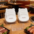 thumbnail image 1 of Plastic Serving Tray Set with 8 Small Plates and Base for Snacks, Desserts, Parties, Dorm or Home Table Storage, 1 of 6