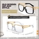 thumbnail image 2 of Gafas de sol Hicarer, años 80, 90, vintage, rapero, DJ, hip hop, unisex, 2 of 6