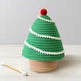 thumbnail image 1 of Woven Basket with Lid,Christmas Tree Storage Basket ,Small Baskets for Organizing, Christmas Tree Shaped Cotton Rope Woven Decorative Basket with Lid for Storage, Cute Organizer Bin for Home Decor, 1 of 1