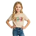 thumbnail image 4 of Girls Youth Graphic Tees With Prints Casual Shirts For Children Stylish Top Back To School Age 2-13, 4 of 4