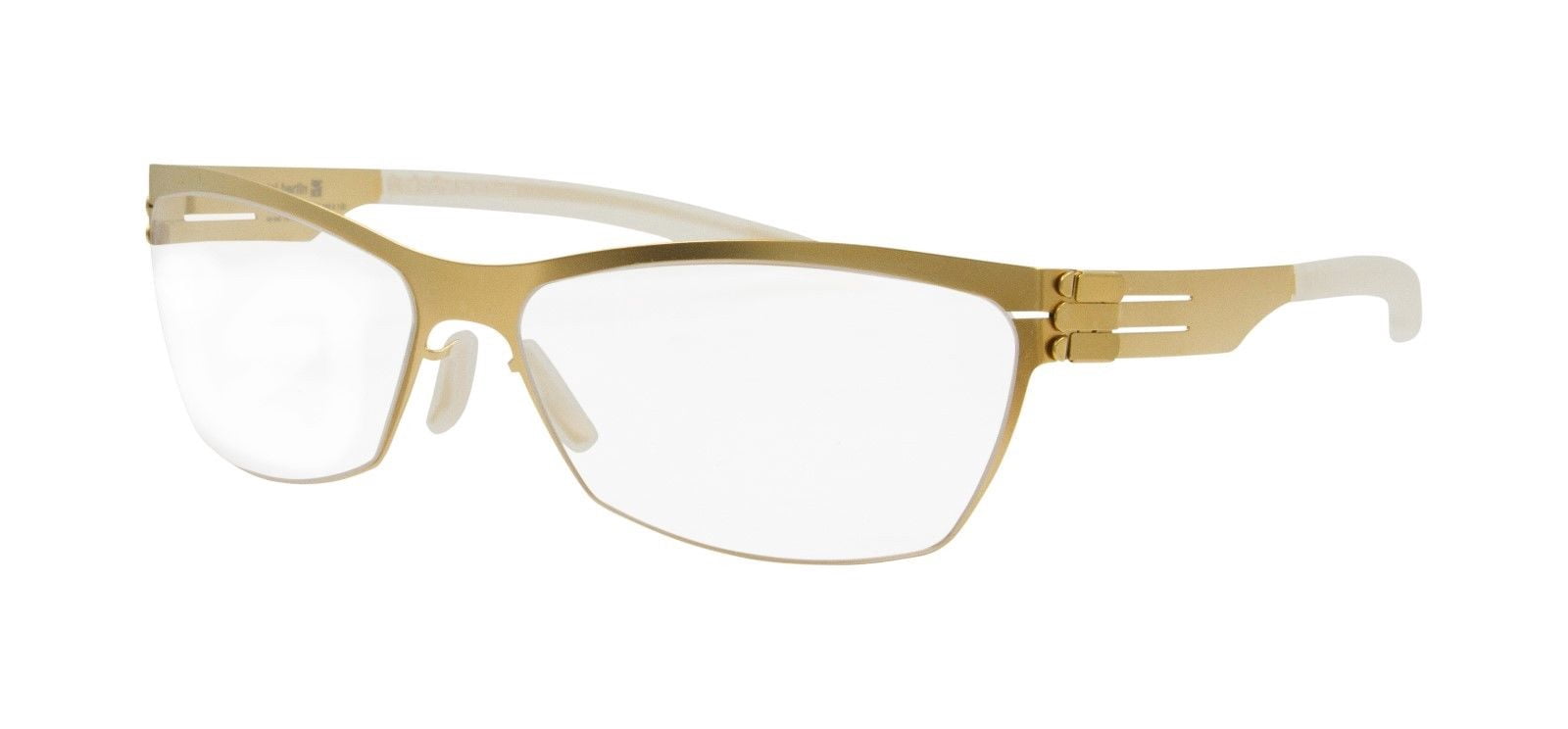  IC Berlin Agnes Matte Gold Screwless Eyeglasses - Walmart.com 