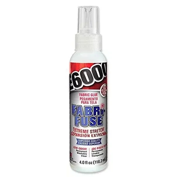 E6000 565004 Fabri-Fuse Adhesive - 4 fl oz Shelf Bottle, 2 Pack