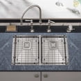 thumbnail image 6 of STRICTLY Sinks 32" Double Bowl Undermount Kitchen Sink - 16 Gauge Stainless Steel Silver Finish, 6 of 6