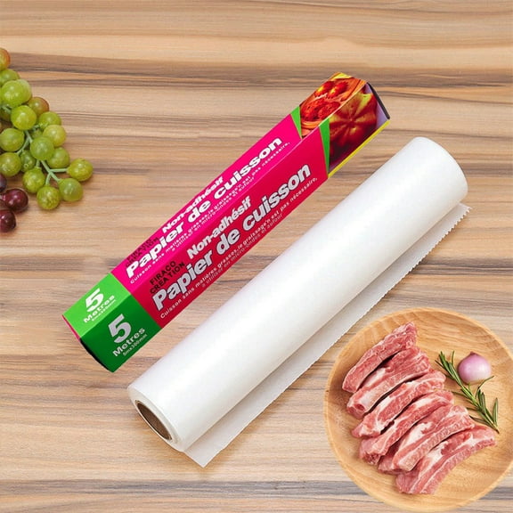 HongHeng Parchment Paper for Non-Stick Cooking and Baking, Lining Cookie Sheets, Cake Pans, Air Fryer and Microwave safe, Greaseproof, white