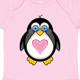 thumbnail image 4 of Inktastic Valentines Day Penguin Love Heart Gift Girls Baby Bodysuit, 4 of 5