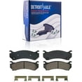 thumbnail image 4 of Detroit Axle - 4WD Brake Kit for Chevy GMC Silverado Sierra 1500 Tahoe, 12'' inch Front & 12.79'' inch Rear Drilled Slotted Brake Rotors Ceramic Brake Pads Wheel Lug Nuts Socket Keys Replacement, 4 of 7