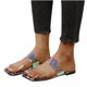 thumbnail image 4 of Zapatillas con punta abierta y plana para mujer, sandalias cómodas, informales, cómodas, para playa Wmkox8yii  hj789, 4 of 9