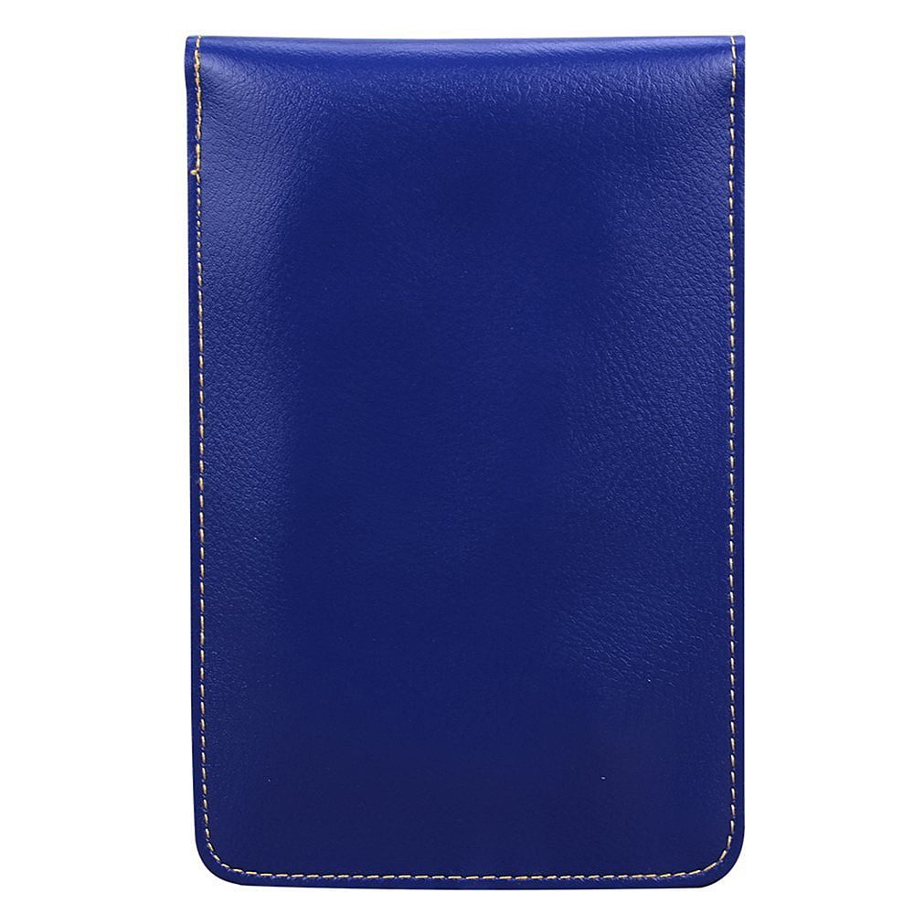 BUNDLE: Vegan Leather Vertical Crossbody Smartphone Pouch Wallet (Blue) & Deluxe Stereo Hands-Free Headset (Blue) - for Smartphones up to 6.5-inch, Shoulder Strap, Headphones w/ Microphone