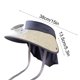 thumbnail image 4 of Sombrero de ala ancha para hombre con ventiladores incorporados, protección UV, material transpirable, gorra para senderismo y pesca al aire libre, 4 of 7