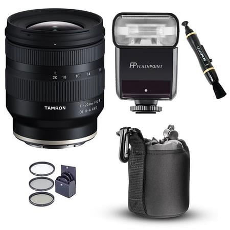UPC: 0192223186316 | 11-20mm f/2.8 Di III-A RXD Lens for Sony E  Bundle with Flashpoint Zoom-Mini TTL R2 Flash  Filter Kit  Lens Cleaner  Lens Pouch