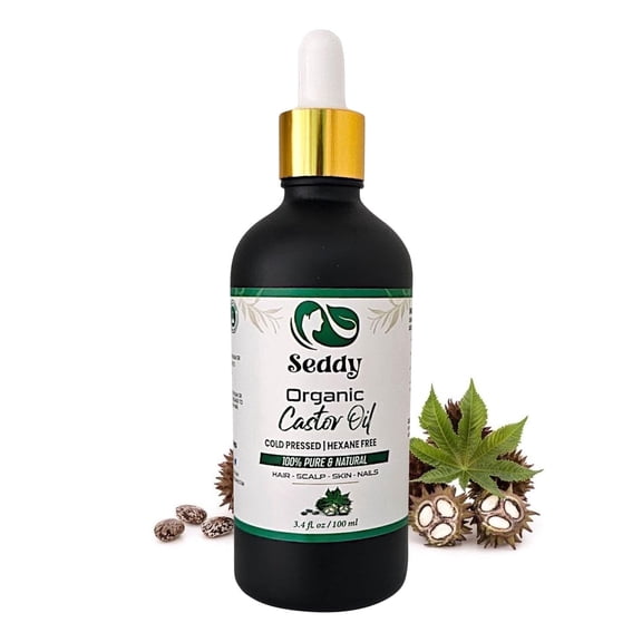 Seddy Scalp Strengthening Care Organic Castor Hair Oil, 3.4 fl oz