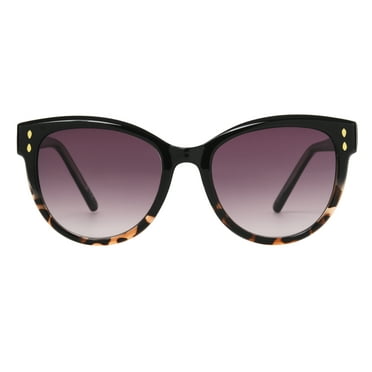 Foster Grant Premium Women's Cat Eye Sunglasses, Black