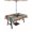 Brown Beige Blue, variant on Outdoor Tablecloths with Umbrella Hole & Zipper, Texas Star Vintage Rectangle Tablecloth 52x70 Inch, Berry Grey Blue Brown Wooden Waterproof Table Cloth, Patio/Pool/Picnic Table Covers