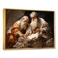thumbnail image 2 of Designart "Apostolic White Christian Art" Christianity Floater Framed Wall Art Living Room, 2 of 5