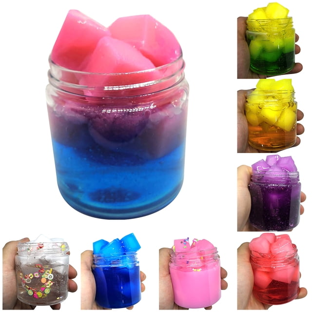 Gwong Juguete Jelly Cube Crystal Mud Clay Clay Slime Pasty Pasticine Lodos de alivio Alivio Juguetes Gwong 21003093