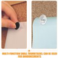 thumbnail image 3 of RENACLIPY 200pcs Bulletin Thumbtacks Black for General Users Map Marking, 3 of 8