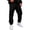 2#Black, variant on IAJDKMEK Men's Cargo Jogger Sweatpants - Drawstring Elastic Waist Fleece Lined Tapered Cuffed Four Pockets Solid Color Pants for Men,Army Green L