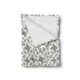 thumbnail image 2 of Butterfly Soft Flannel Fleece Blanket, Botanical Themed Nature Pattern with Dragonfly Flourish Hearts and Leaves, Cozy Plush for Indoor and Outdoor Use, 50" x 60", Slate Brown White, by Ambesonne, 2 of 5