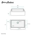 thumbnail image 5 of Swiss Madison Stainless Steel, Single Basin, Farmhouse Kitchen Sink with Apron in Black, 5 of 11