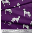 thumbnail image 3 of Soimoi Rayon Fabric Horse Block Print Sewing Fabric Yard 42 Inch Wide, 3 of 3