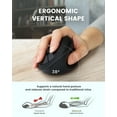 thumbnail image 6 of Perixx PERIMICE-719RX Wireless 2.4G Rechargeable Ergonomic Mouse - Duo Wired and Wireless Charging Feature - Wireless Charger Included - Black, 6 of 11