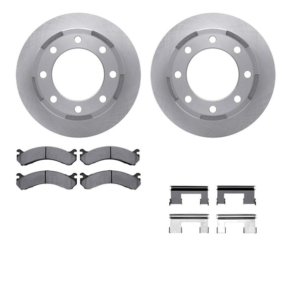 Dynamic Friction Company Rear Brake Rotors with 5000 Advanced Brake Pads includes Hardware 6512-48279