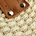 thumbnail image 4 of Women Shell Shape Straw Bag Rattan Woven Beach Handbags Summer Straw Tote Bag White, 4 of 5