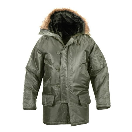 - N-3B Snorkel Parka Flight Jacket, Sage, Large