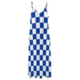 thumbnail image 3 of Blue and White Kentucky Checkerboard Sleeveless Dress dress party night birthday dress for women luxury 2025, 3 of 5