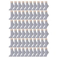 thumbnail image 3 of 60 Pairs of Kids Ankle Socks, Wholesale Bulk Pack Sports Sock for boys and girls, by excell (4-6, Gray), 3 of 3