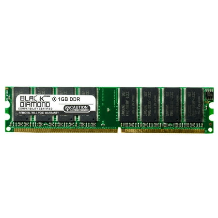 1GB Memory RAM for Compaq X Gaming PCs GX5000T Series, GX5000Z Series, GX5050, X07, X09 184pin PC3200 400MHz DDR DIMM Black Diamond Memory Module (Best Ddr Ram For Gaming)