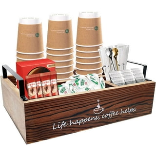 woobud coffee bar accessories - coffee spoon rest with engraved coffee  spoon, coffee bar decor for home