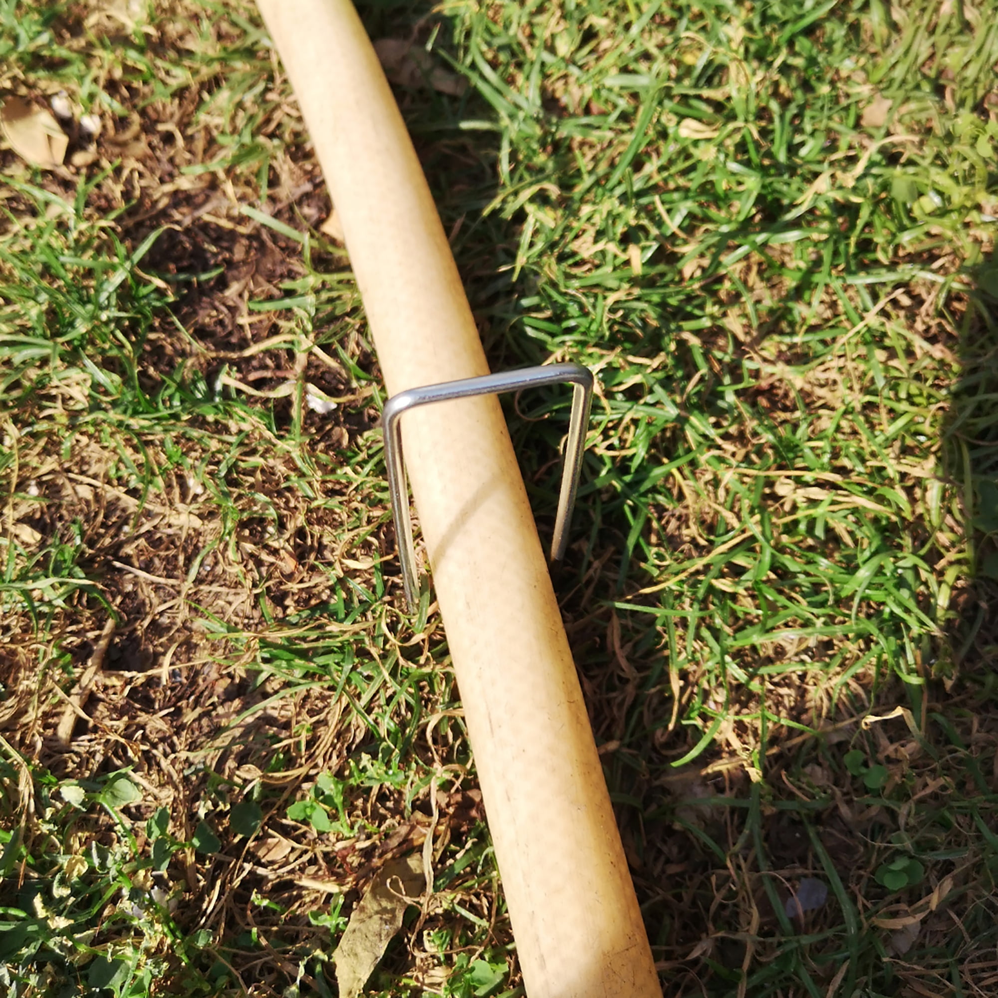 UShaped Garden Staples Pegs Ground U Pins 300mm 11.8inch 3mm Dia