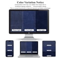 thumbnail image 3 of Vaukki 3 Piece Bathroom Rugs Set, Chenille Ultra Soft Non Slip Absorbent Bath Mats, Quick Dry Machine Washable Shaggy Bath Rugs with Contour Mat, Navy, 3 of 9
