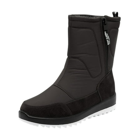 

fvwitlyh Women Snow Boot Size 10 Women Shoes Cold Proof Snow Flats Shoes Wool Warm Snow Flats Shoes Casual Shoes Fashion Soft Fashion Boot