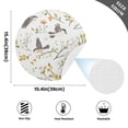 thumbnail image 2 of Ryvnso Birds on Leaves Branch Round Plate Mats Dining Table Placemat Set of 4 for Holiday Decoration, 2 of 7