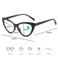 thumbnail image 2 of 5 Pairs of Women Retro Cat Eye Reading Glasses 1.00 Ladies Anti Blue Light Spring Hinge Black Green Readers +1.0, 2 of 7