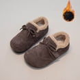 thumbnail image 2 of Quealent Kids Winter Boots Warm Liner Inside Platform Boots Boys Girls Cute Outdoor Non Slip Low Heel Shoes Coffee for Size 12, 2 of 9