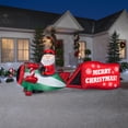 thumbnail image 2 of Christmas Airblown Yard Inflatables Santa on Airplane, 2 of 2