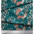 thumbnail image 3 of Soimoi Silk Fabric Tree,Fox & Bear Kids Fabric Prints by Yard 42 Inch Wide, 3 of 3