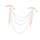 thumbnail image 4 of Decoración para respaldo de silla de boda, lazo de cinta, decoración para pasillo de boda con perla Rosa, 4 of 8