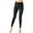 Black, variant on Alvivi Women's Glossy Opaque Ankle Pants Shiny High Waist Tights Yoga Pants Training Sports Leggings Dark Grey XL