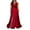 Red, variant on Maxi Dresses for Women Elegant Red Sleeveless A-Line Long Party Dress V-Neck Side High Split Floor Length Dress Flowy Bodycon Wrap Wedding Guest Dress with Train Evening Prom