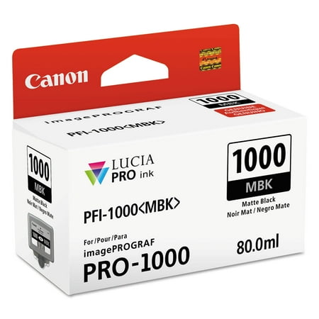 UPC: 0013803262131 | Canon LUCIA PRO PFI-1000MBK Original Ink Cartridge – Matte Black